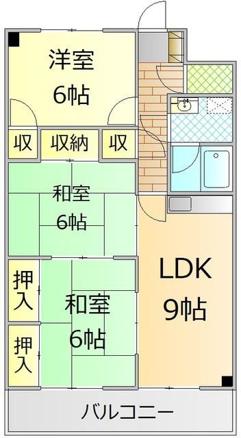 フィオーレ御殿場(3LDK/2階)の間取り写真