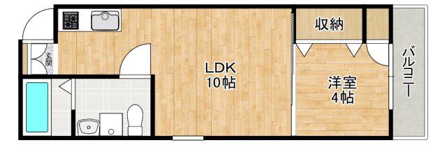 F MAISON LORE III番館(1LDK/3階)の間取り写真