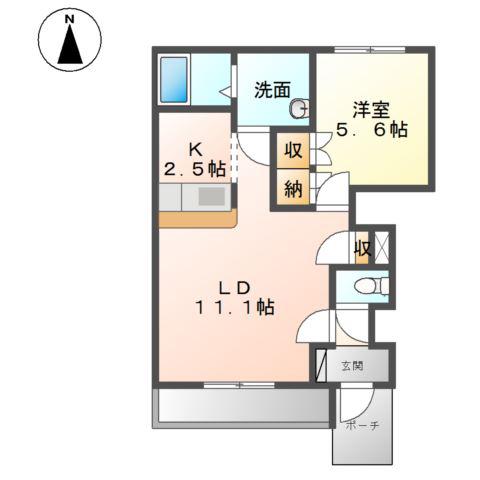 マウ プアラニ(1LDK/1階)の間取り写真