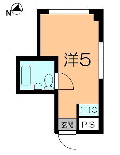 レジェンドIII(ワンルーム/3階)の間取り写真