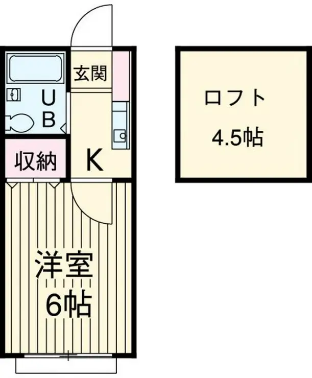 カーサ元町A 2階階 間取り