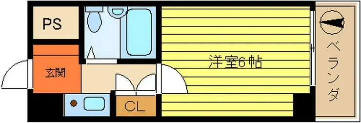 第52新井ビル 5階階 間取り