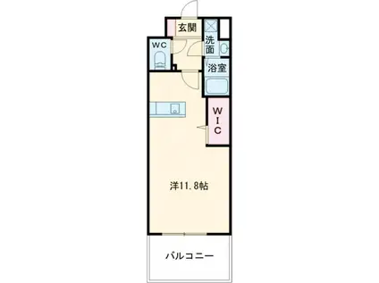 LEGEND OKADA(ワンルーム/2階)の間取り写真