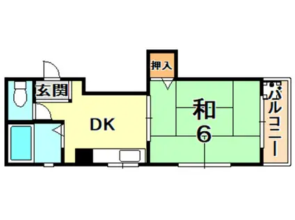リアライズ上野通(1DK/2階)の間取り写真