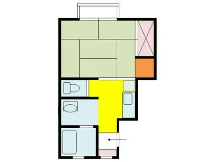 ヴィラマリーノ(1K/2階)の間取り写真