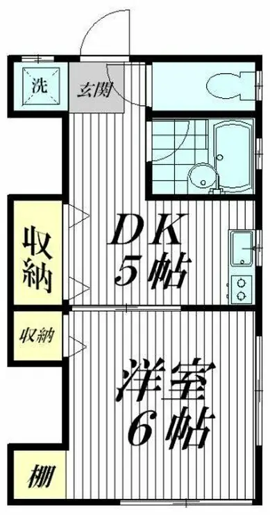 白百合荘 2階階 間取り