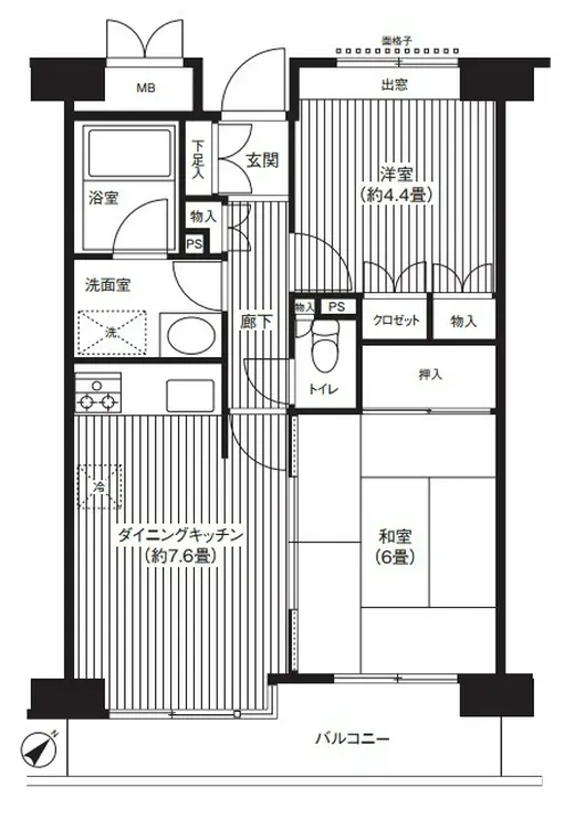 ステラメゾン武蔵小山 6階階 間取り