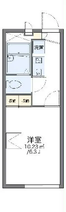 レオパレスヴェスト 3階階 間取り