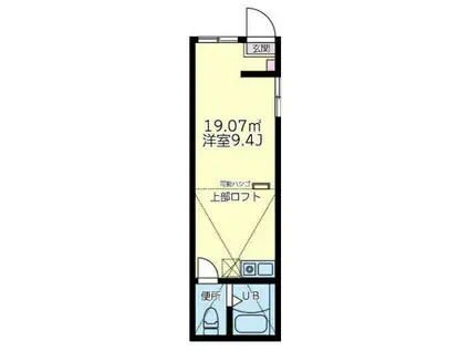 ユナイト新子安プラチナバウム(ワンルーム/1階)の間取り写真