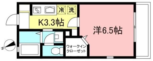 アナム上高井戸(1K/2階)の間取り写真