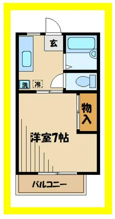 グランドハイツII 2階階 間取り