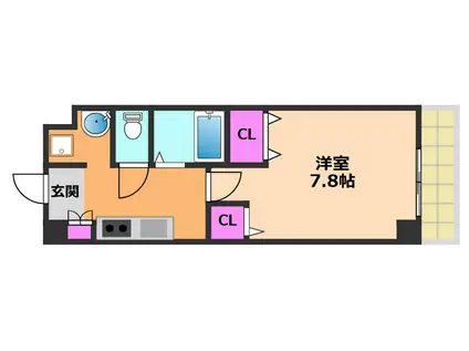 サニープレイスMJ(1K/2階)の間取り写真