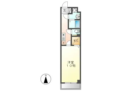 グランソワール瑞穂(1K/3階)の間取り写真