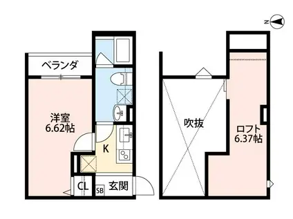 グラン・インペリアル小路(1K/1階)の間取り写真