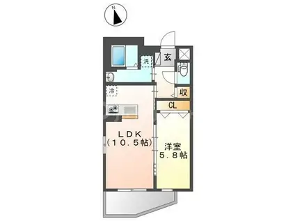 湯島3丁目店舗マンション工事(1LDK/3階)の間取り写真