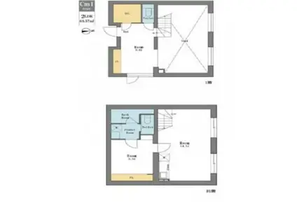 LEGALAND都立大学ANNEX(2LDK/B1階)の間取り写真