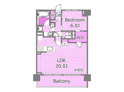 ザ・パークハウス横浜港南台(2LDK/5階)の間取り写真
