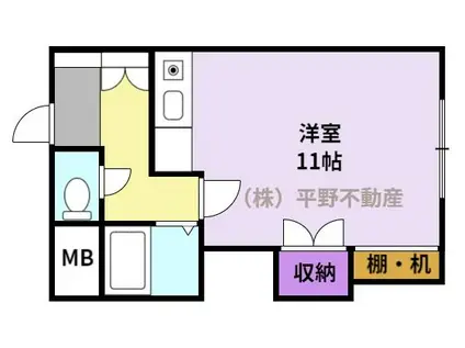 サニーヒルよしの(ワンルーム/1階)の間取り写真