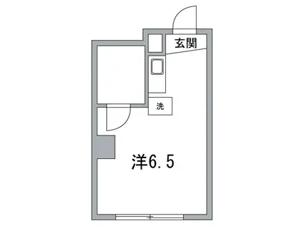 東京メトロ銀座線 浅草駅 駅近4分 2月中旬以降入居可 最上階(ワンルーム/3階)の間取り写真