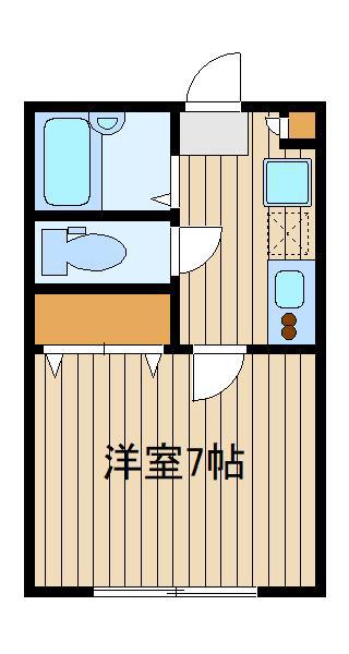 AZEST-RENT鷹の台(1K/2階)の間取り写真