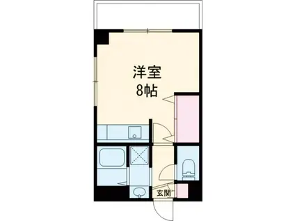 レレーヴアクア(ワンルーム/5階)の間取り写真