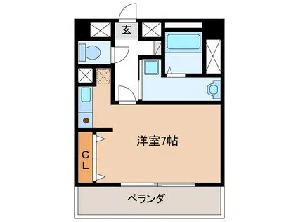 G・EXCEED(ワンルーム/5階)の間取り写真