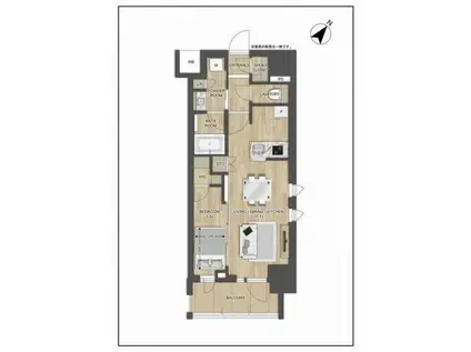 プレディアコート大森山王(1LDK/4階)の間取り写真