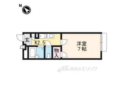 レオパレスMUTSUMI(1K/2階)の間取り写真