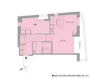 S TERASU MINAMIAOYAMA エス・テラス南青山(1LDK/5階)の間取り写真