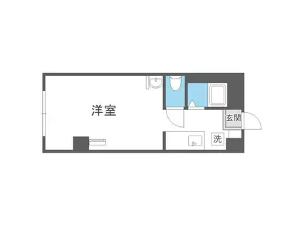 CASTLE17(1K/5階)の間取り写真