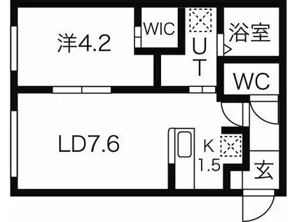 T147(1LDK/2階)の間取り写真