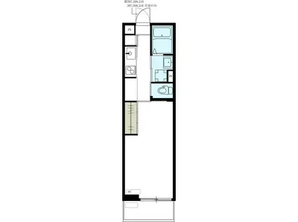 リブリ・EMINENCE小向(1K/2階)の間取り写真