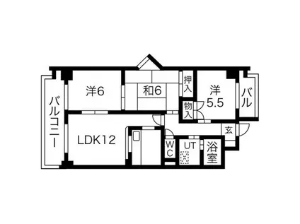 ソフィアメゾン(3LDK/1階)の間取り写真