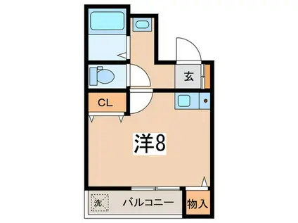 グランデ二俣川(ワンルーム/1階)の間取り写真