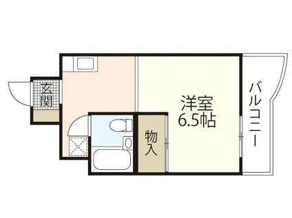 東雲コーポ(1K/3階)の間取り写真