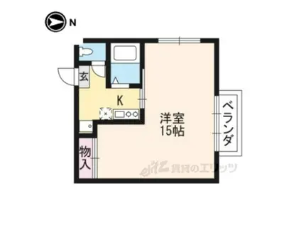 イースト BELL(1K/1階)の間取り写真