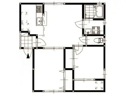 コモレビアン(2LDK/1階)の間取り写真