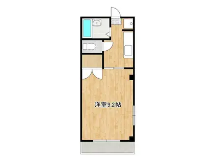 エリーナ新屋敷(1K/3階)の間取り写真