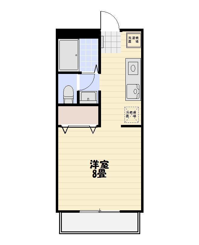 SOLLEGIOCASA(1K/2階)の間取り写真