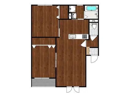 アルレグナ(2LDK/1階)の間取り写真