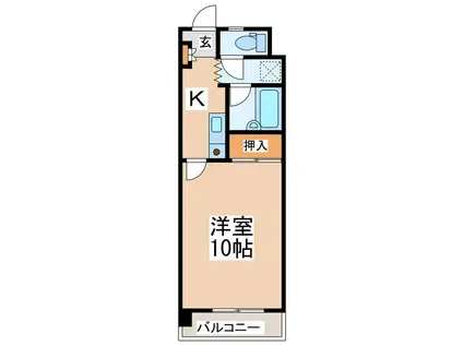 シャーレン杉並I(1K/1階)の間取り写真