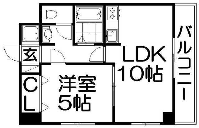 MPLAZA香里壱番館(1LDK/9階)の間取り写真