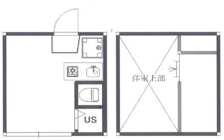 レジデンス本町(ワンルーム/2階)の間取り写真