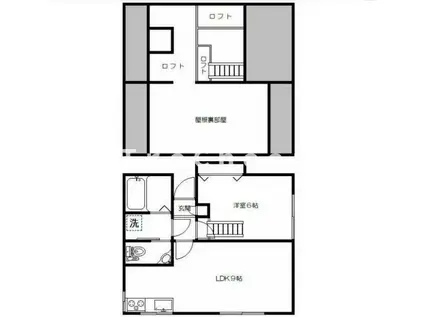 ラ・レコルトS(1SLDK/2階)の間取り写真