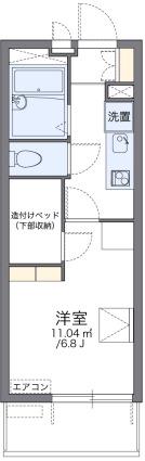 レオパレスコンパル歌島(1K/4階)の間取り写真