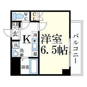 みおつくし堂島(1K/2階)の間取り写真