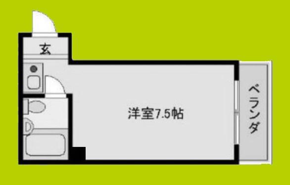 センチュリー中浜(ワンルーム/3階)の間取り写真