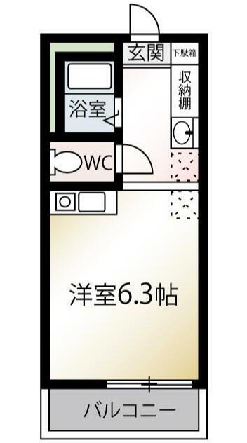 MQUARTO成増(ワンルーム/1階)の間取り写真