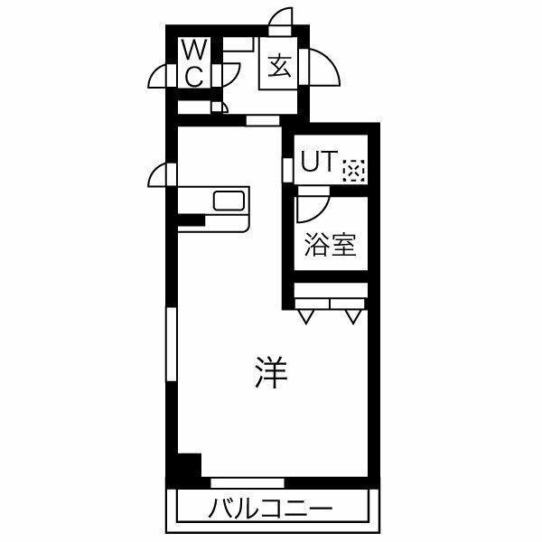 ベルホーク・YOHTO(ワンルーム/4階)の間取り写真