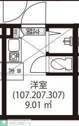 GARUNA OKUBO(ワンルーム/1階)の間取り写真